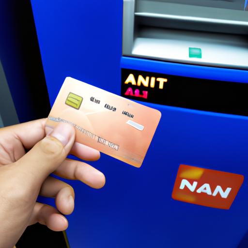 Rút tiền tại cây ATM của VietinBank với mã chi nhánh đúng.
